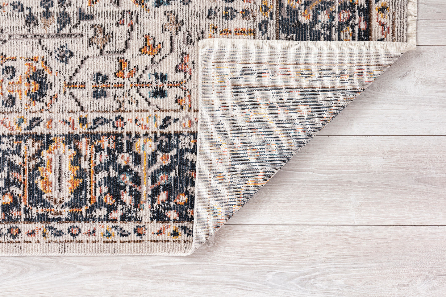 Kaleen Soren Collection Grey Navy Area Rug 9' x 12'6"