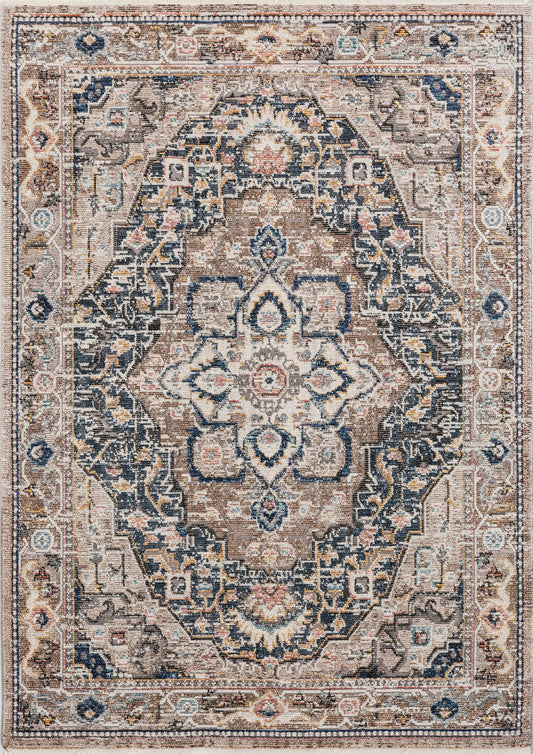 Kaleen Soren Collection Light Taupe Area Rug 5' x 7'5"