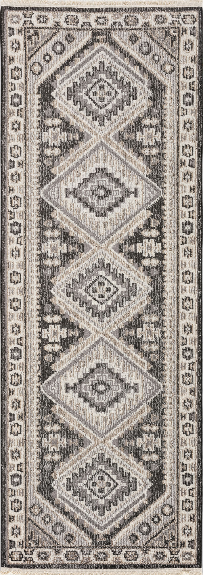 Kaleen Soren Collection SRN07-75 Gray Runner 2'6" x 7'6"