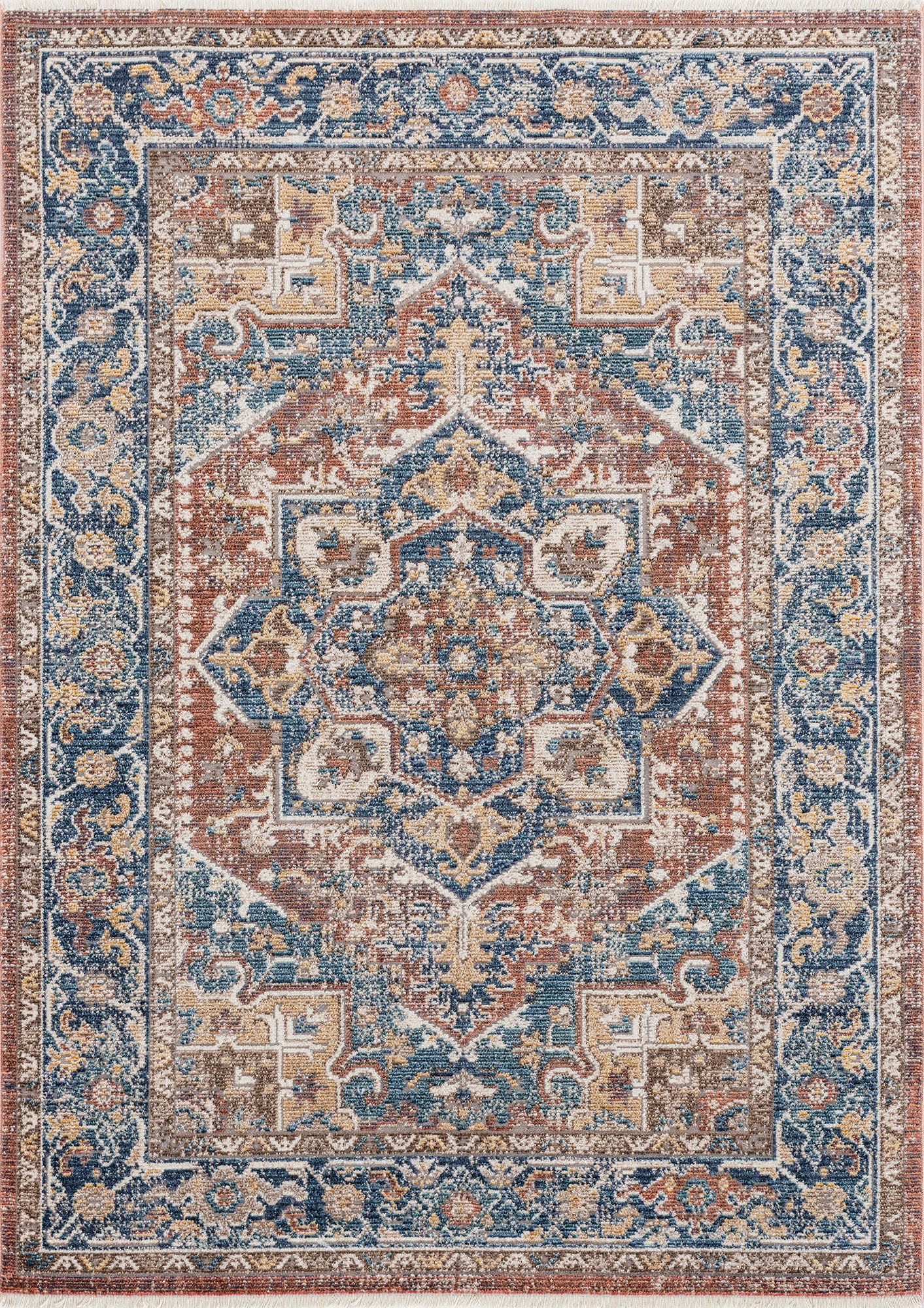 Kaleen Soren Collection Dark Multi Throw Rug 1'8" x 2'6"