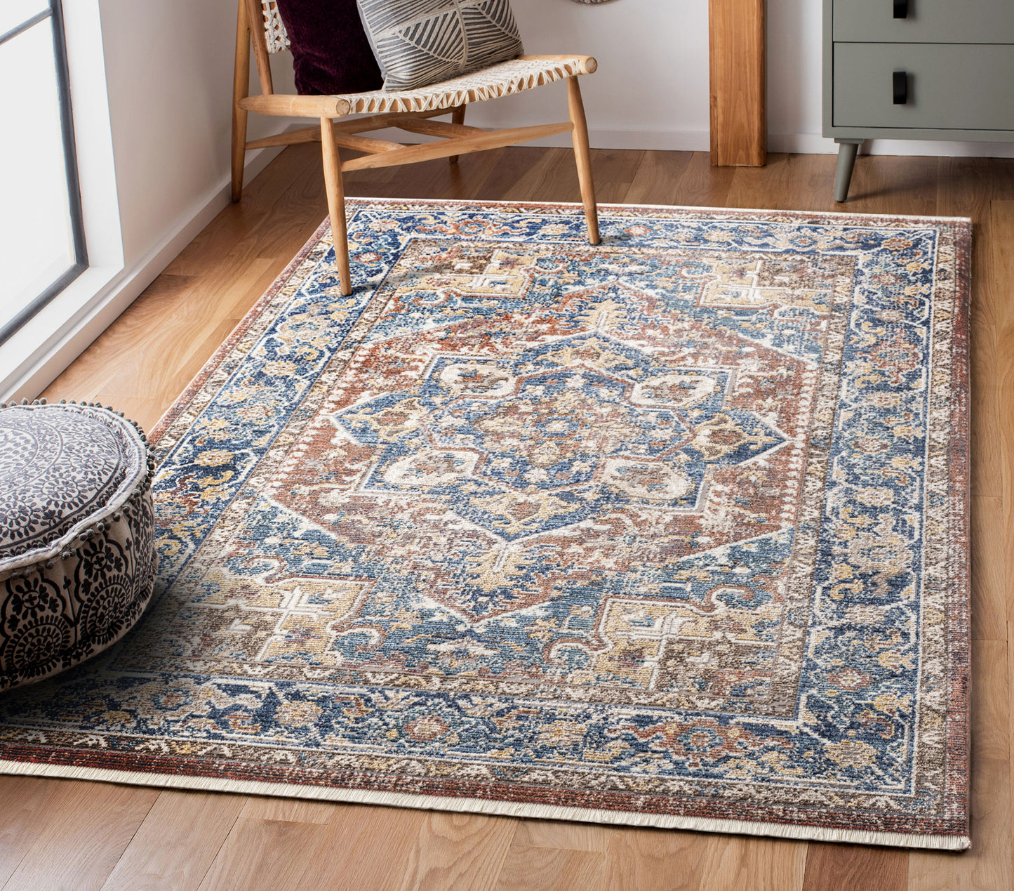 Kaleen Soren Collection Dark Multi Area Rug 7'10" x 10'