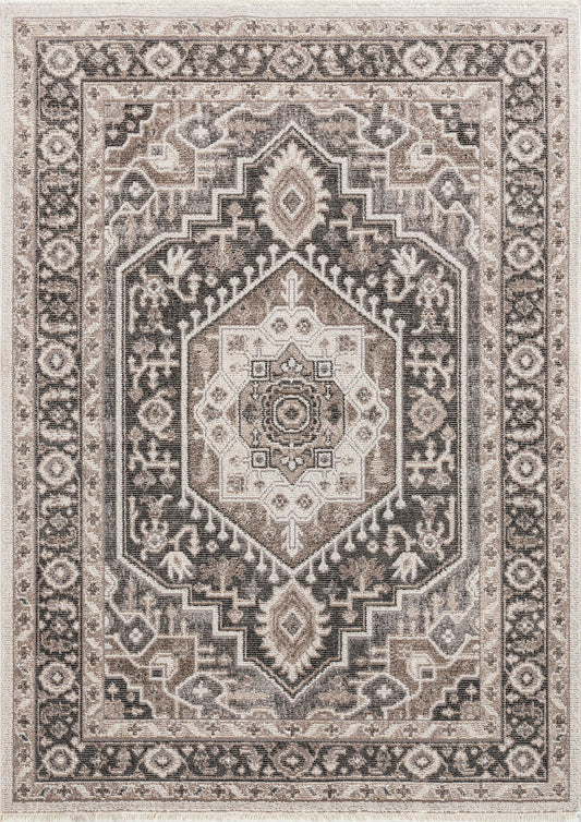 Kaleen Soren Collection Gray Silver Area Rug 5' x 7'5"