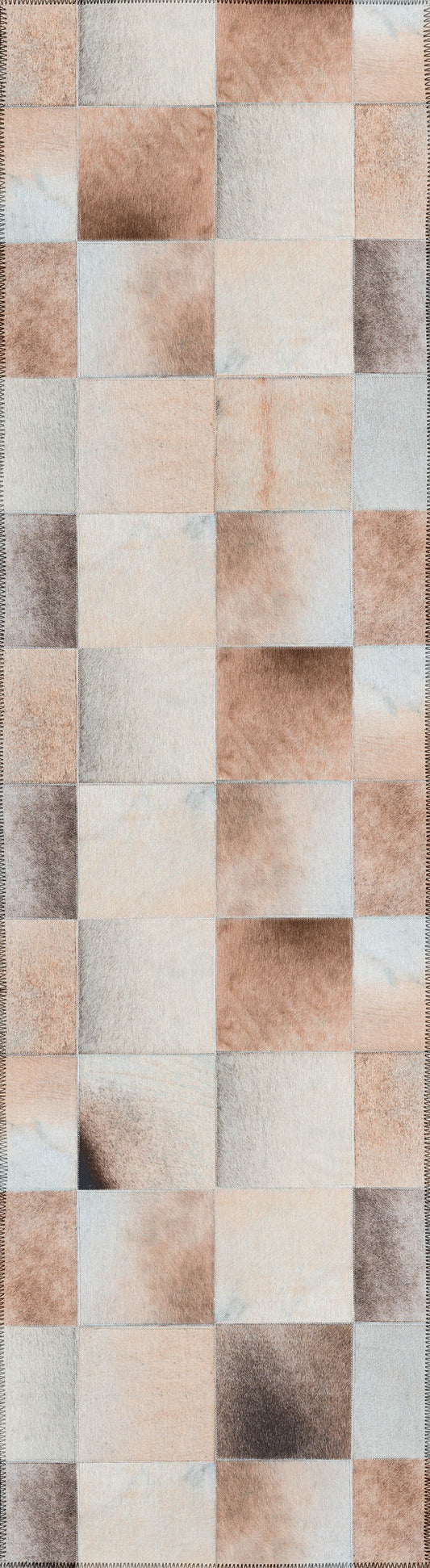 Indoor/Outdoor Stetson SS10 Khaki Washable 2'3" x 7'6" Runner Rug