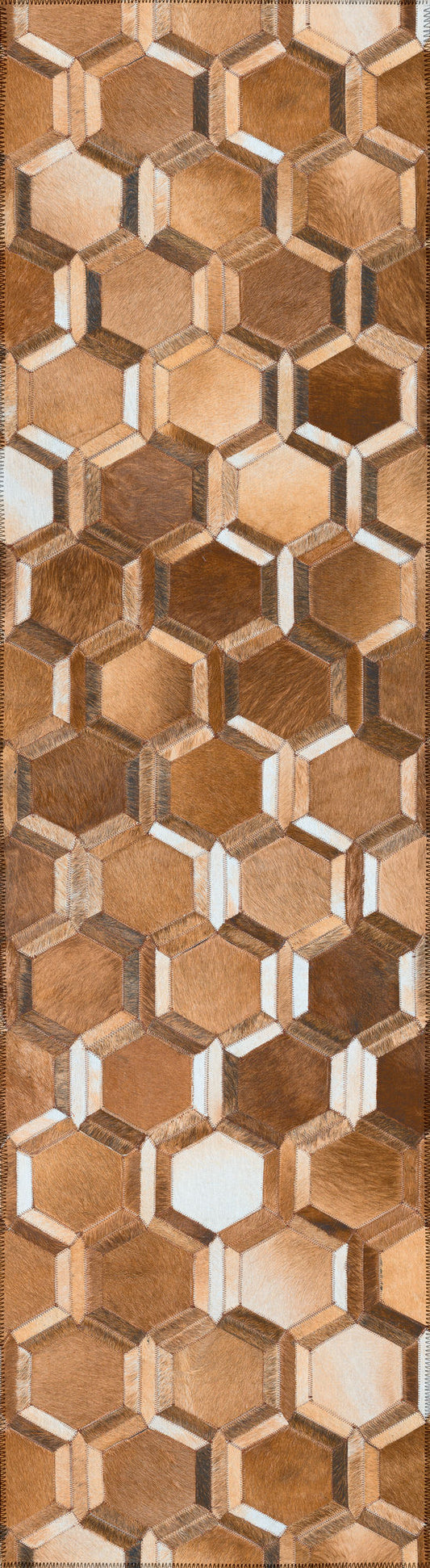Indoor/Outdoor Stetson SS1 Bison Washable 2'3" x 10' Runner Rug