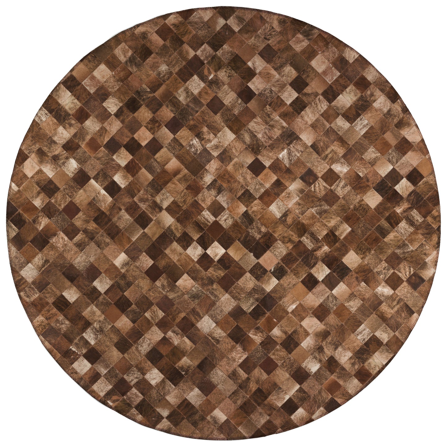 Indoor/Outdoor Stetson SS2 Bison Washable 6' x 6' Round Rug