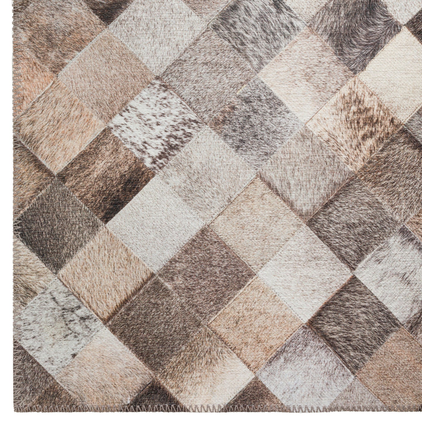 Indoor/Outdoor Stetson SS2 Flannel Washable 2'3" x 7'6" Runner Rug