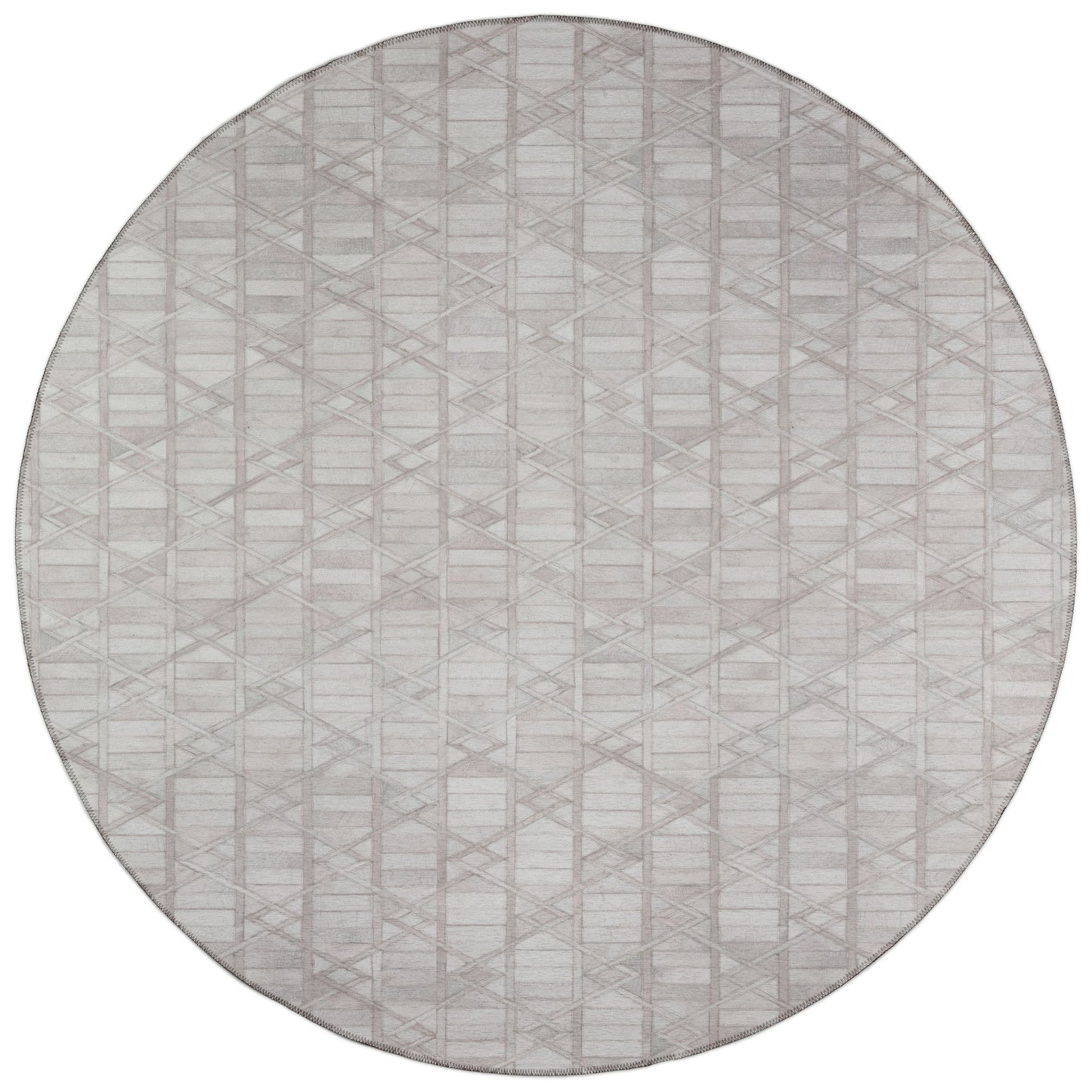 Indoor/Outdoor Stetson SS4 Linen Washable 4' x 4' Round Rug