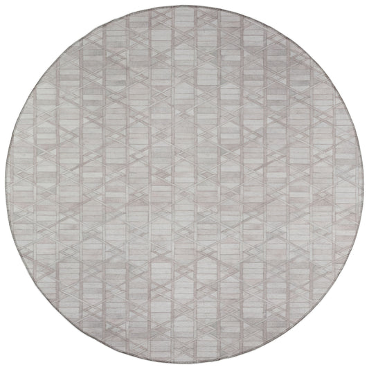 Indoor/Outdoor Stetson SS4 Linen Washable 6' x 6' Round Rug