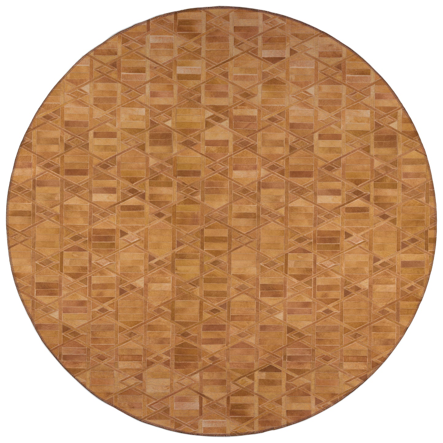 Indoor/Outdoor Stetson SS4 Spice Washable 4' x 4' Round Rug