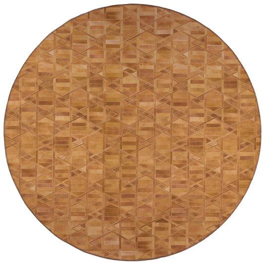 Indoor/Outdoor Stetson SS4 Spice Washable 4' x 4' Round Rug