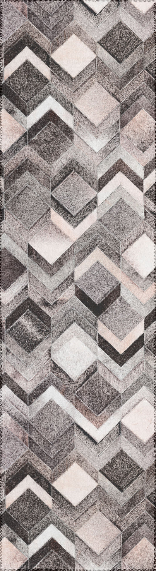 Indoor/Outdoor Stetson SS5 Flannel Washable 2'3" x 10' Runner Rug
