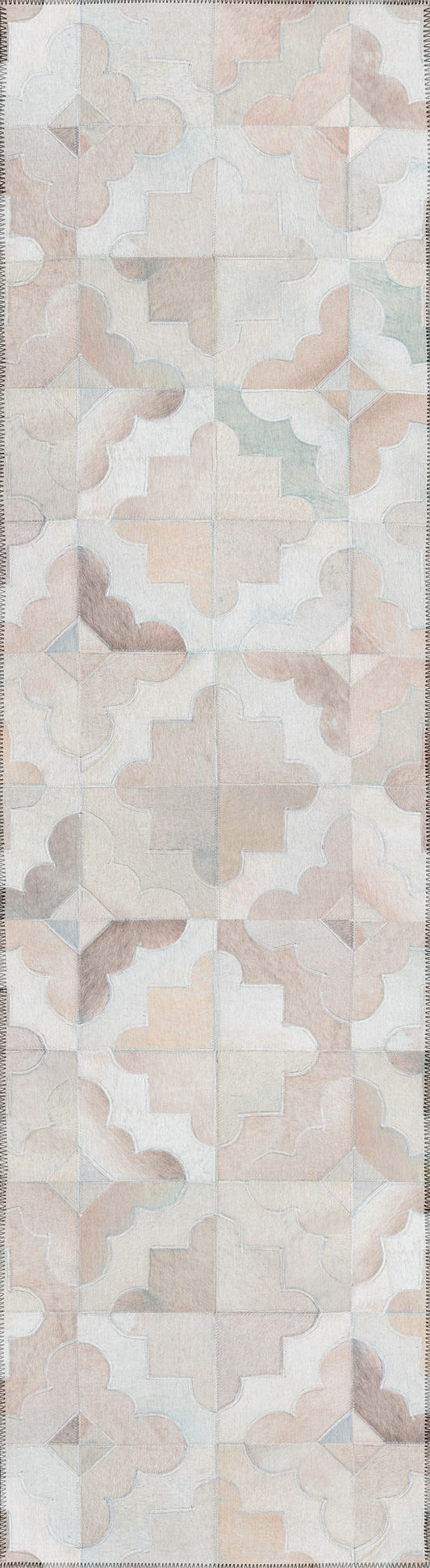 Indoor/Outdoor Stetson SS8 Linen Washable 2'3" x 7'6" Runner Rug