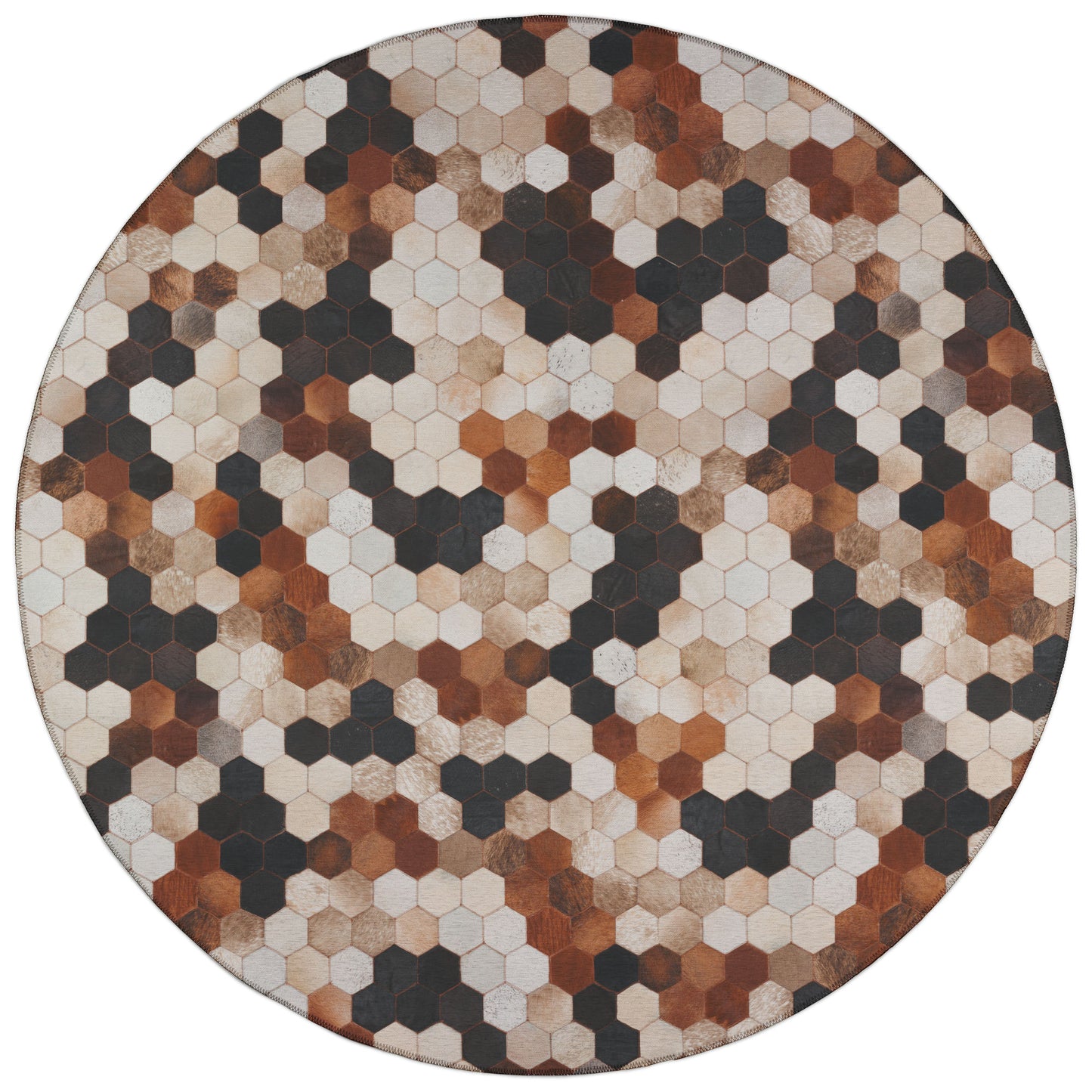 Indoor/Outdoor Stetson SS9 Canyon Washable 6' x 6' Round Rug