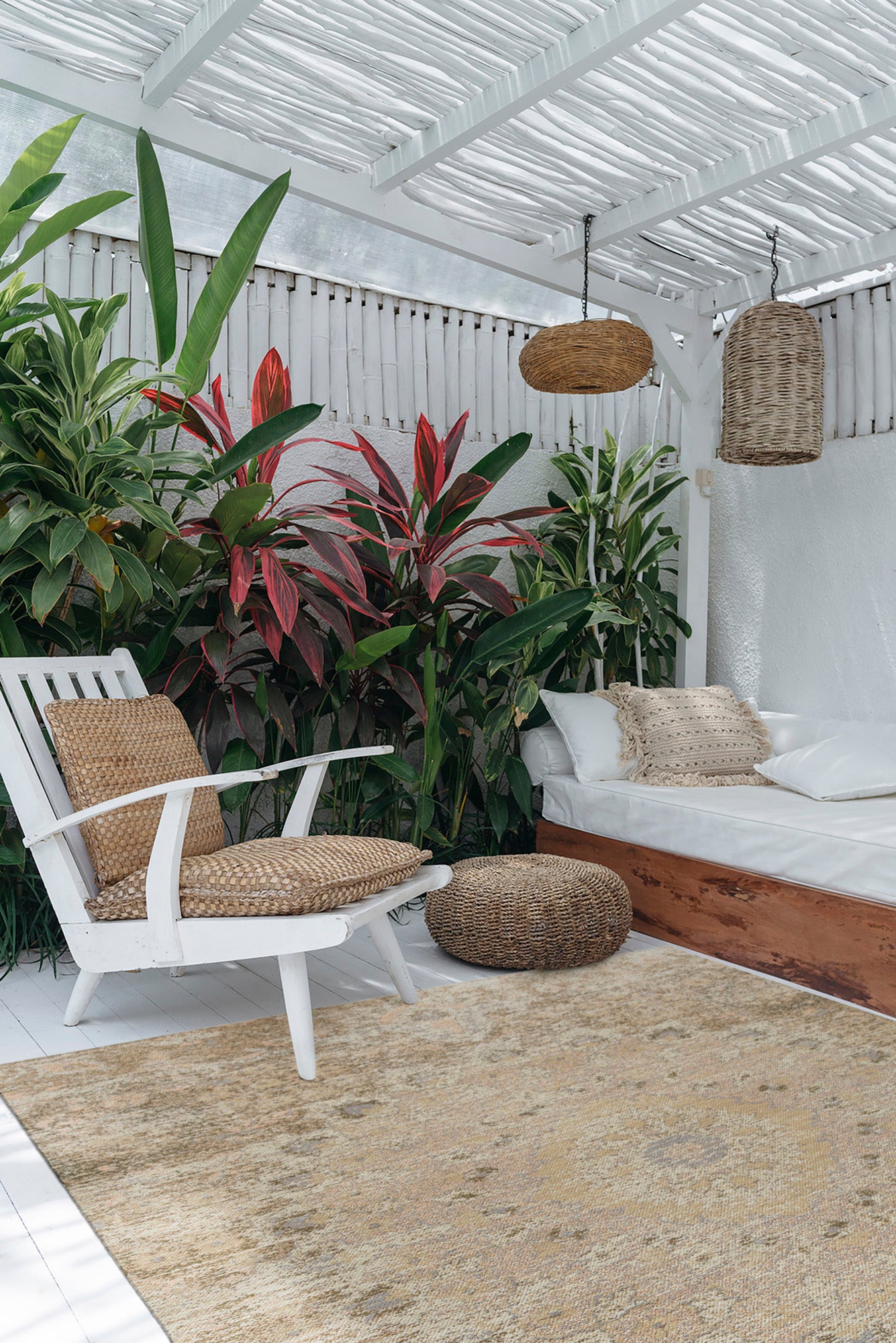 Kaleen Santiago Collection Light Cream Area Rug 9' x 12'