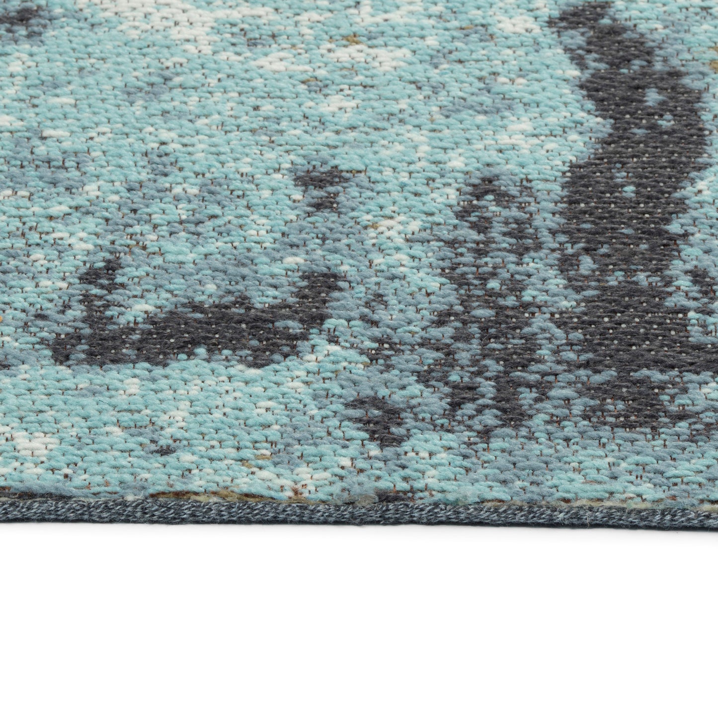 Kaleen Santiago Collection Light Light Blue Runner 2'6" x 8'
