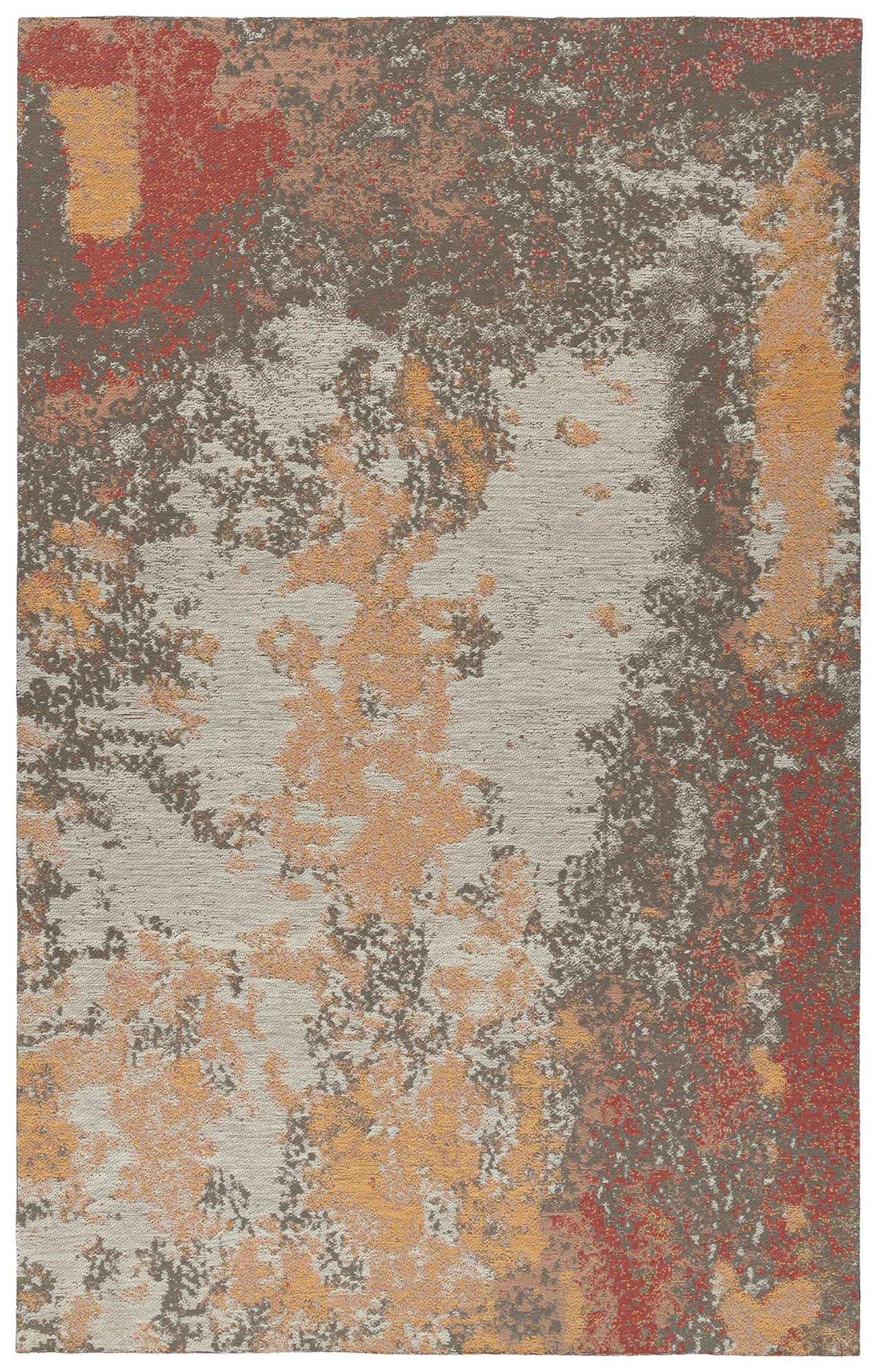 Kaleen Santiago Collection Dark Grey Throw Rug 3' x 5'
