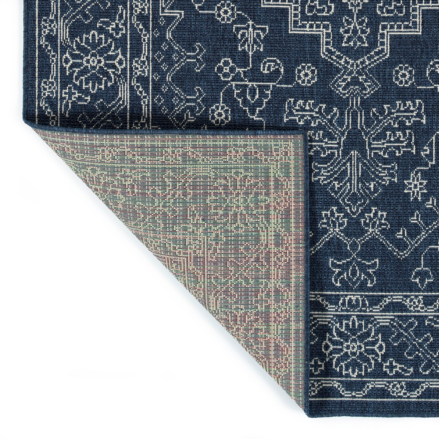 Kaleen Sunice Collection SUN01-22 Navy Area Rug 3'6" x 5'6"