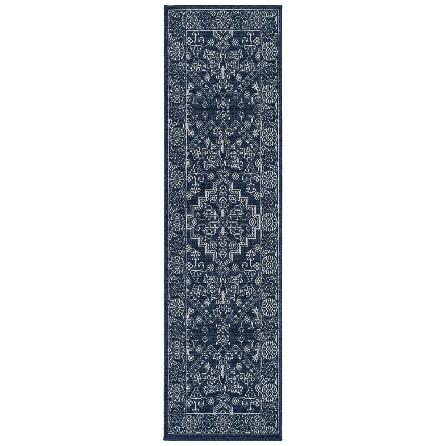Kaleen Sunice Collection SUN01-22 Navy Throw Rug 1'9" x 3'