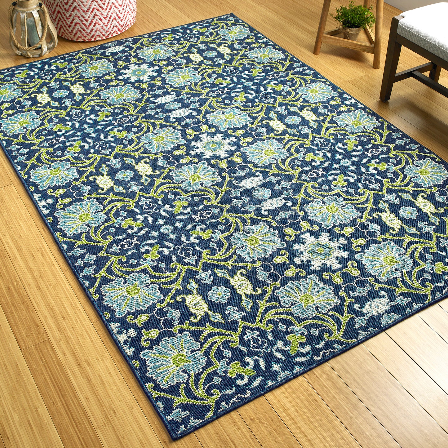 Kaleen Sunice Collection SUN02-22 Navy Area Rug 3'6" x 5'6"