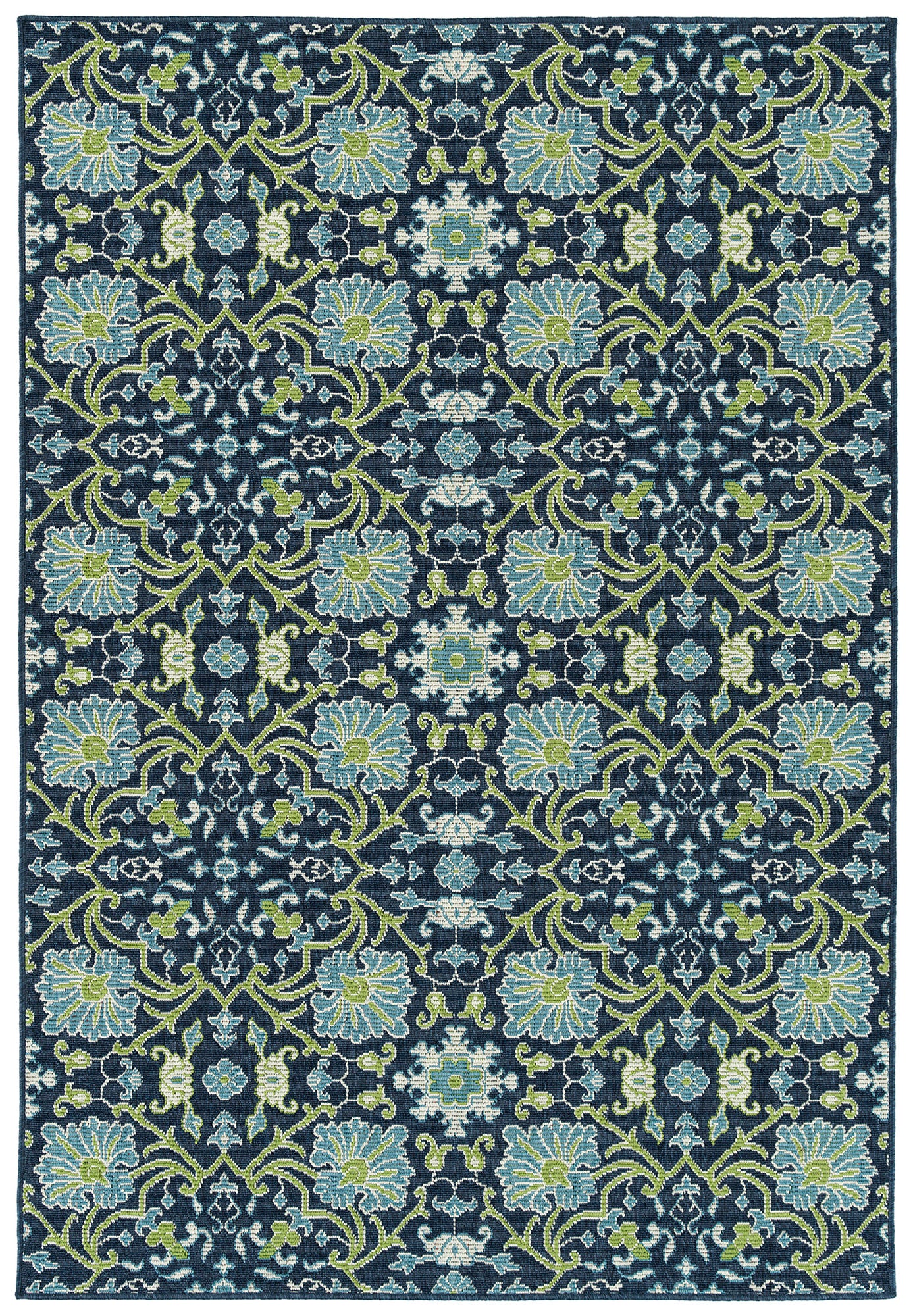 Kaleen Sunice Collection SUN02-22 Navy Throw Rug 1'9" x 3'