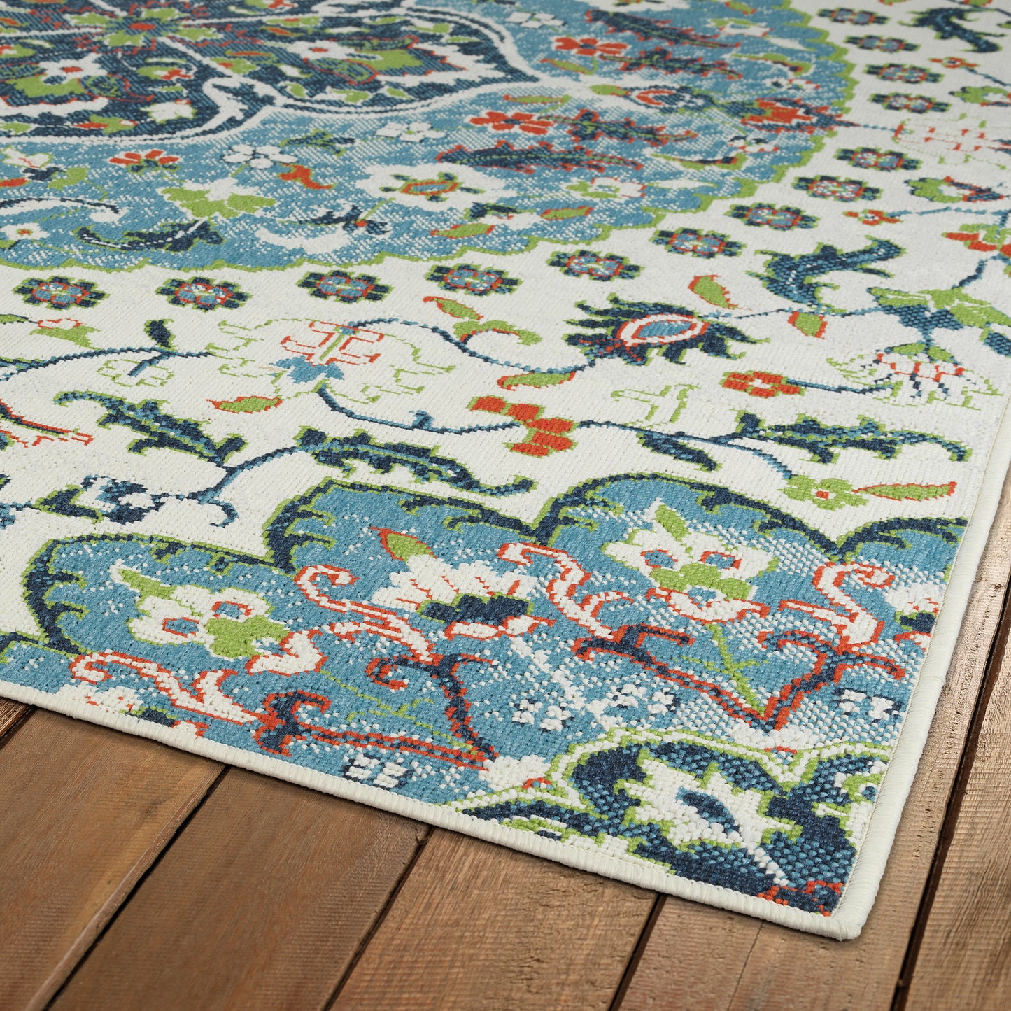 Kaleen Sunice Collection Light Ivory Area Rug 7'2" x 10'5"