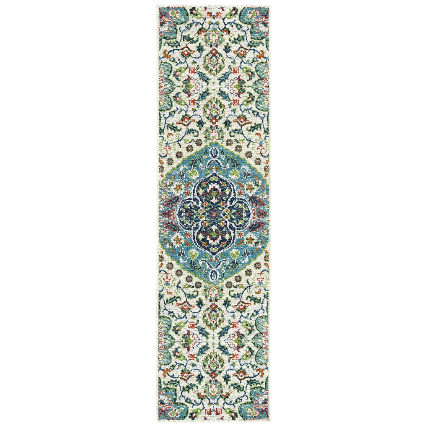 Kaleen Sunice Collection Light Ivory Throw Rug 1'9" x 3'