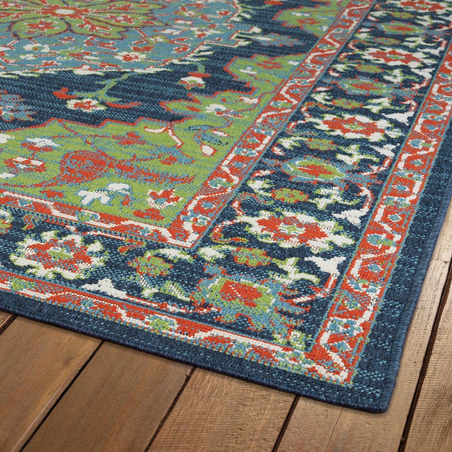 Kaleen Sunice Collection Dark Lime Green Throw Rug 1'9" x 3'