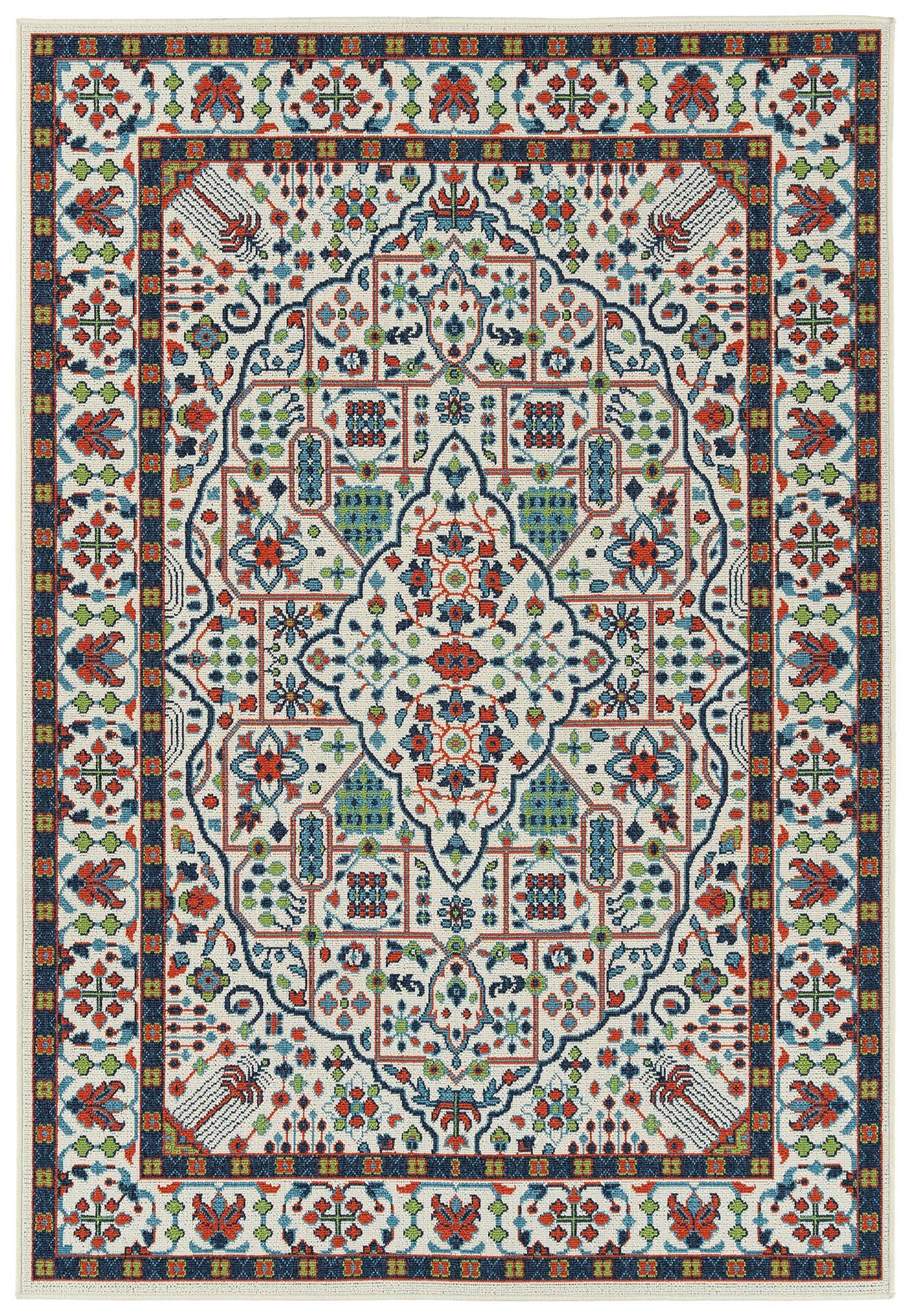 Kaleen Sunice Collection SUN07-01 Ivory Throw Rug 1'9" x 3'