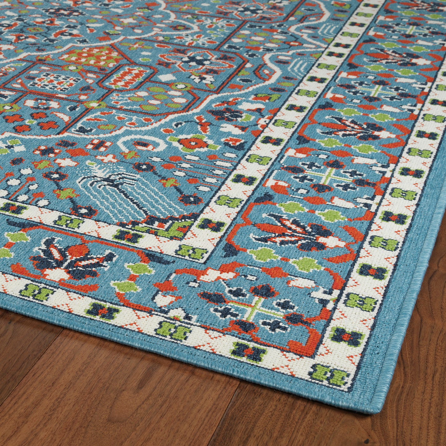 Kaleen Sunice Collection Light Light Blue Area Rug 7'2" x 10'5"