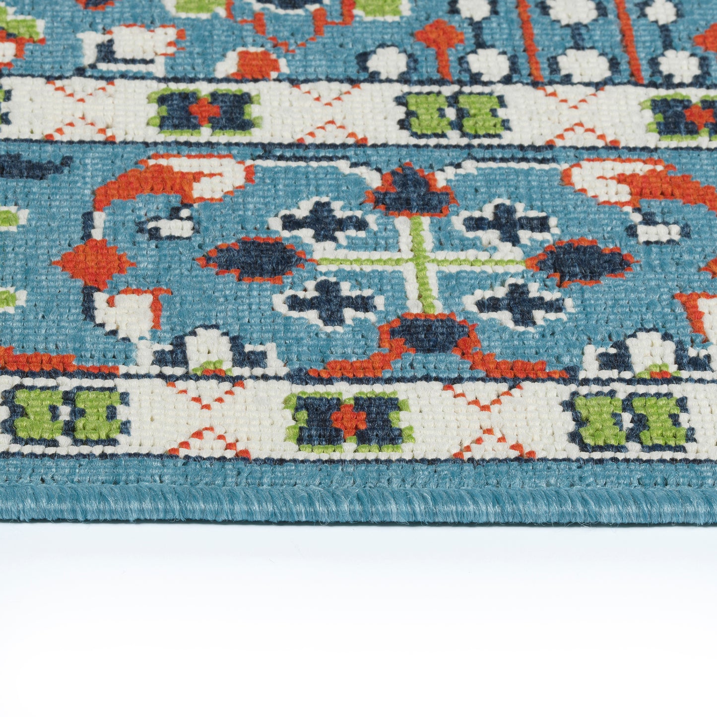 Kaleen Sunice Collection Light Light Blue Runner 2'2" x 8'