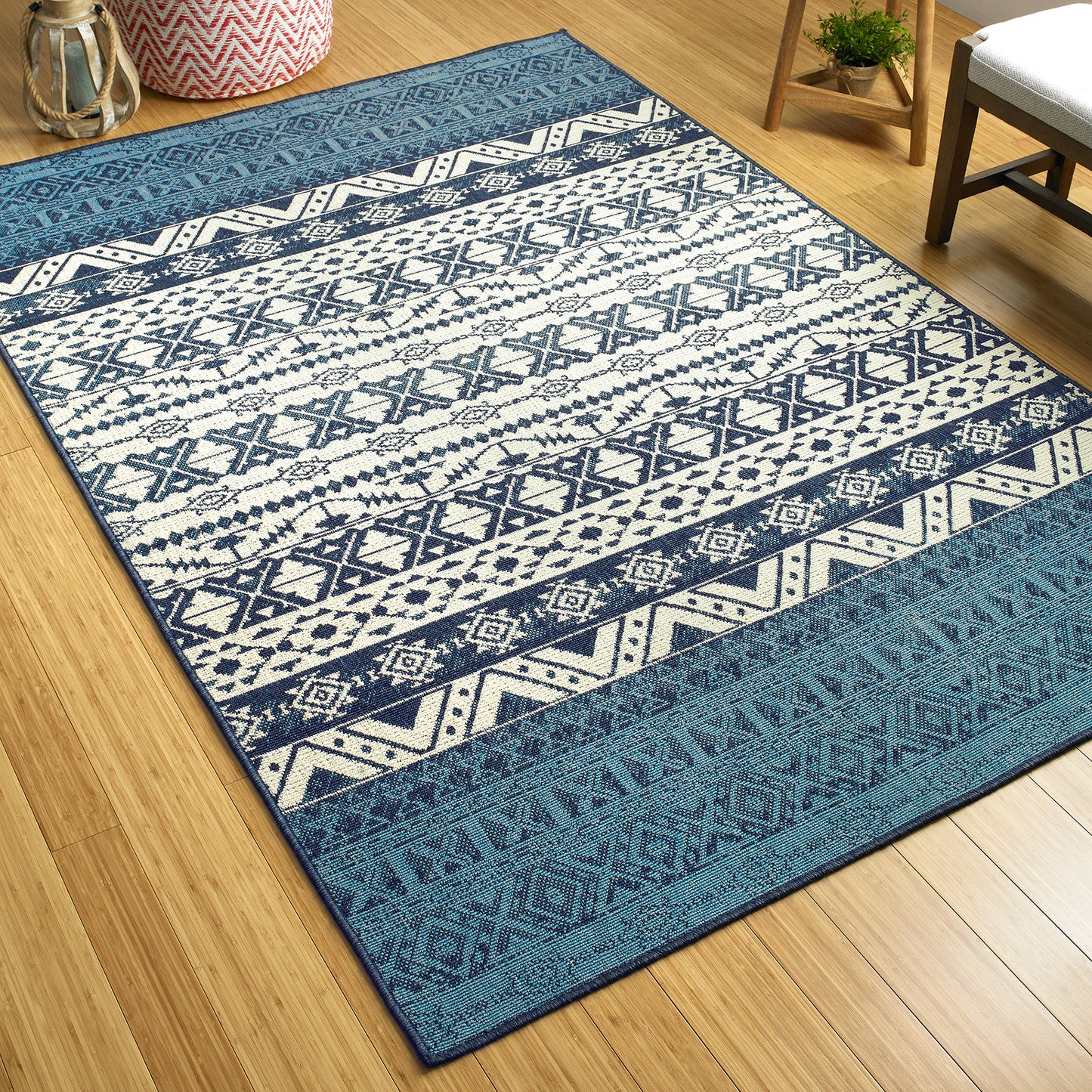 Kaleen Sunice Collection SUN08-22 Navy Throw Rug 1'9" x 3'