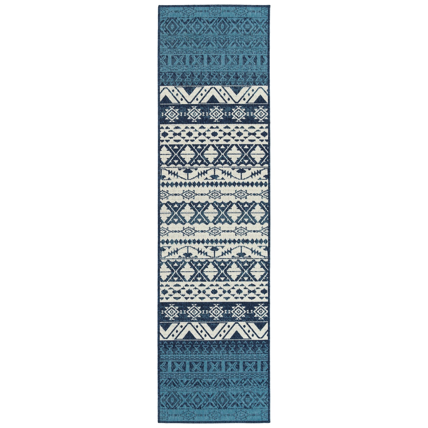 Kaleen Sunice Collection SUN08-22 Navy Throw Rug 1'9" x 3'