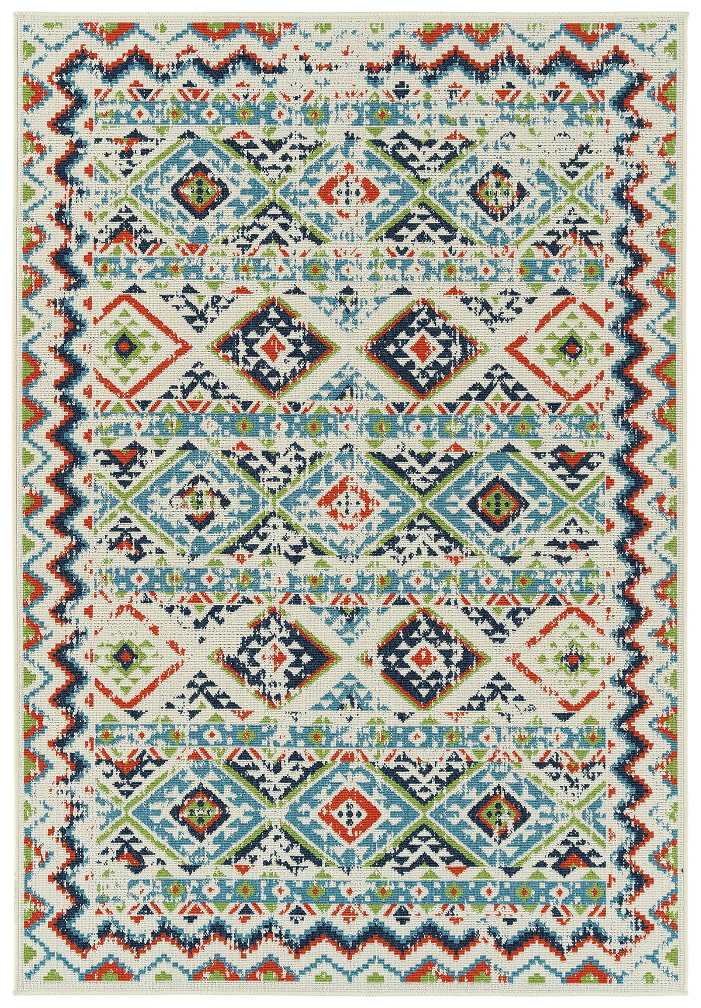 Kaleen Sunice Collection SUN09-01 Ivory Throw Rug 1'9" x 3'