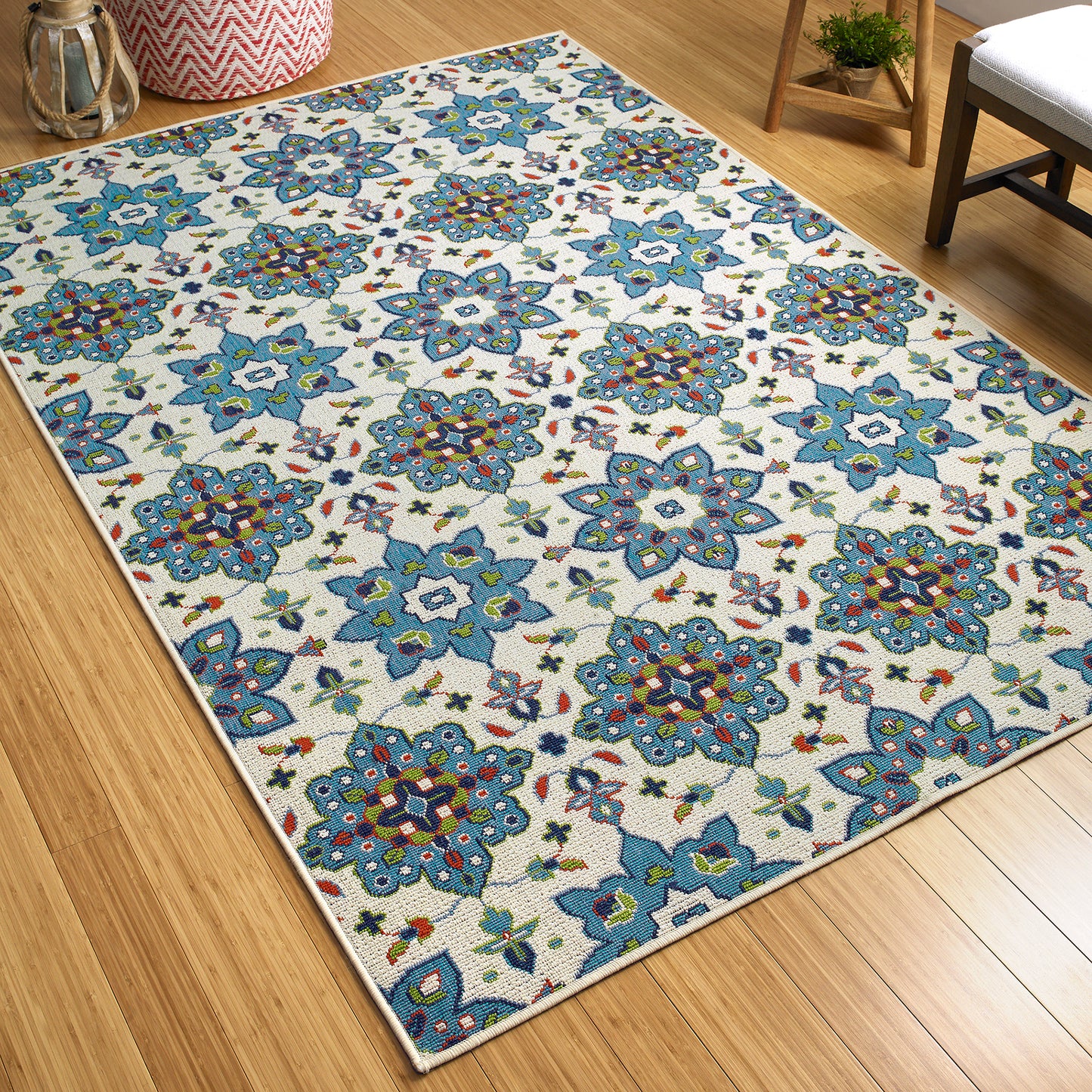 Kaleen Sunice Collection SUN10-79 Light Blue Area Rug 3'6" x 5'6"