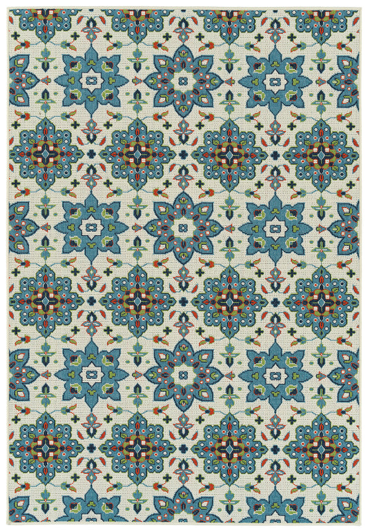 Kaleen Sunice Collection SUN10-79 Light Blue Area Rug 7'2" x 10'5"