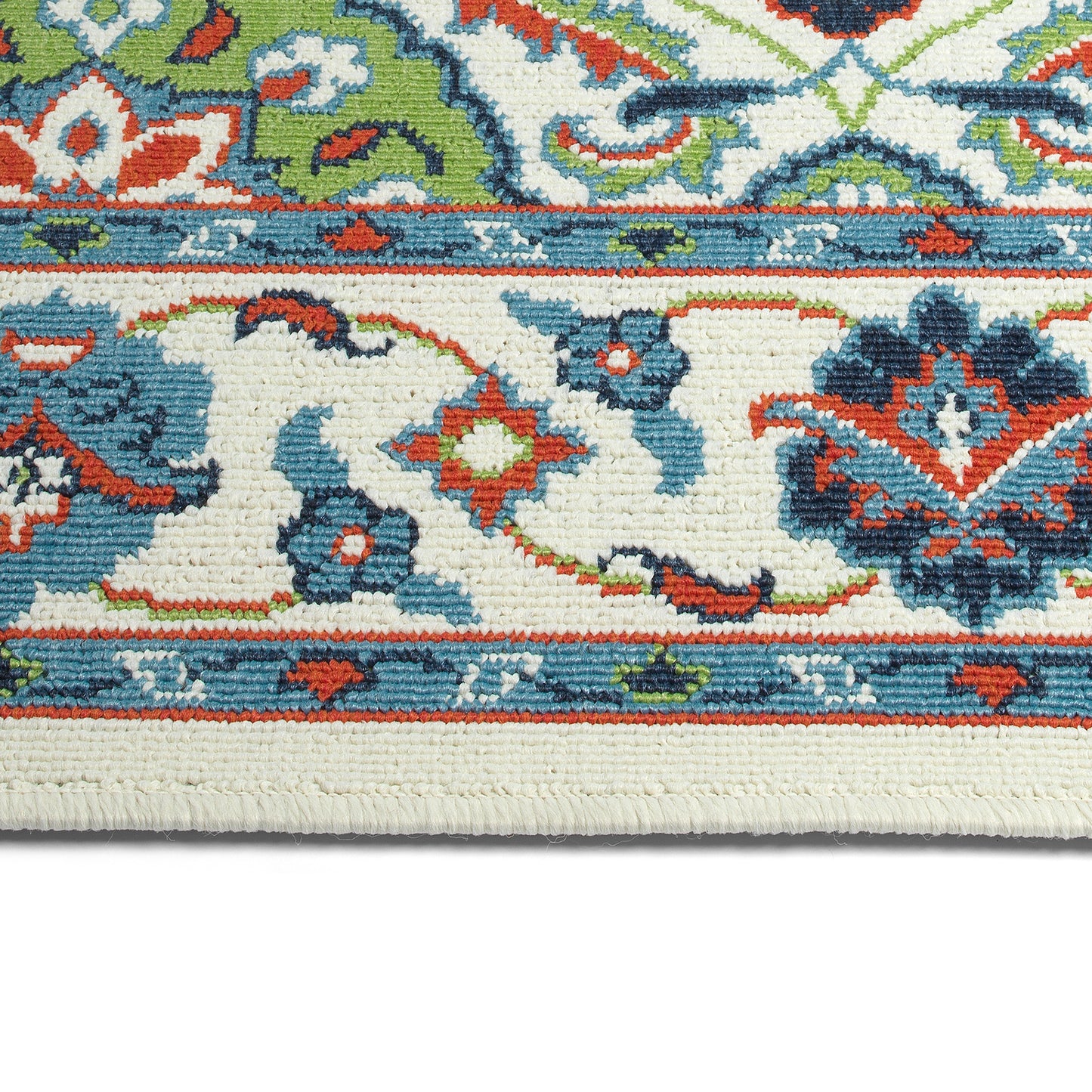 Kaleen Sunice Collection Ivory LtBlue Runner 2'2" x 8'