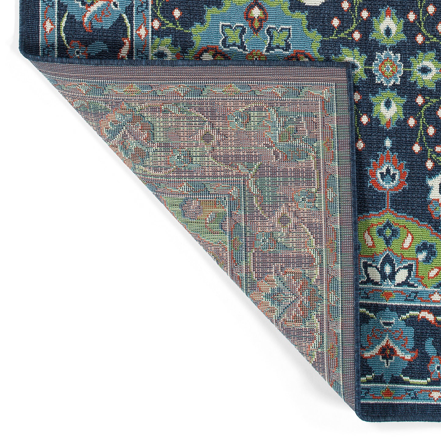 Kaleen Sunice Collection Navy LtBlue Area Rug 3'6" x 5'6"