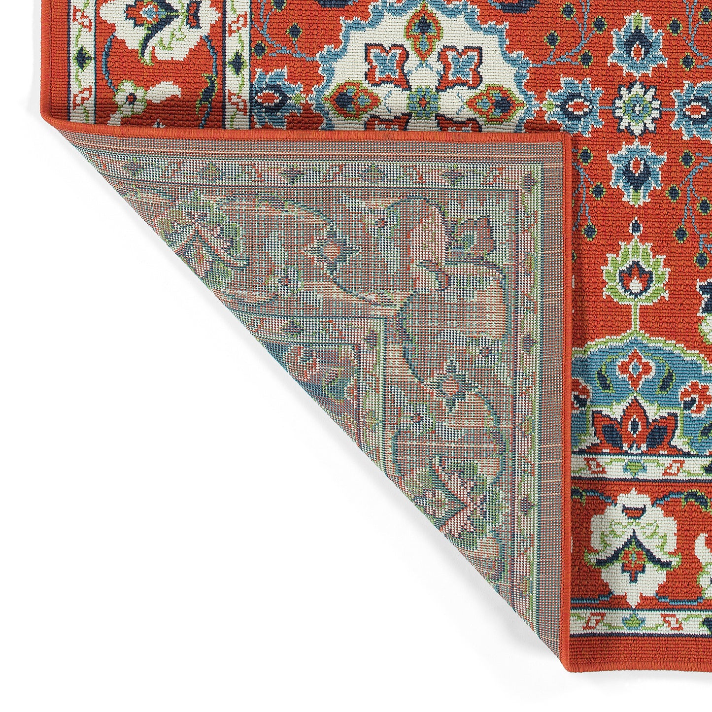 Kaleen Sunice Collection SUN11-32 Tangerine Area Rug 5' x 7'6"