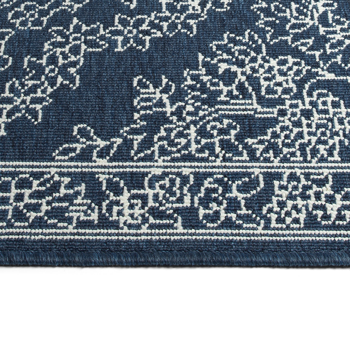 Kaleen Sunice Collection SUN12-22 Navy Throw Rug 1'9" x 3'