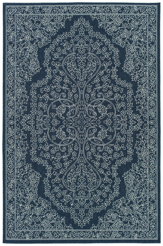Kaleen Sunice Collection SUN12-22 Navy Area Rug 5' x 7'6"