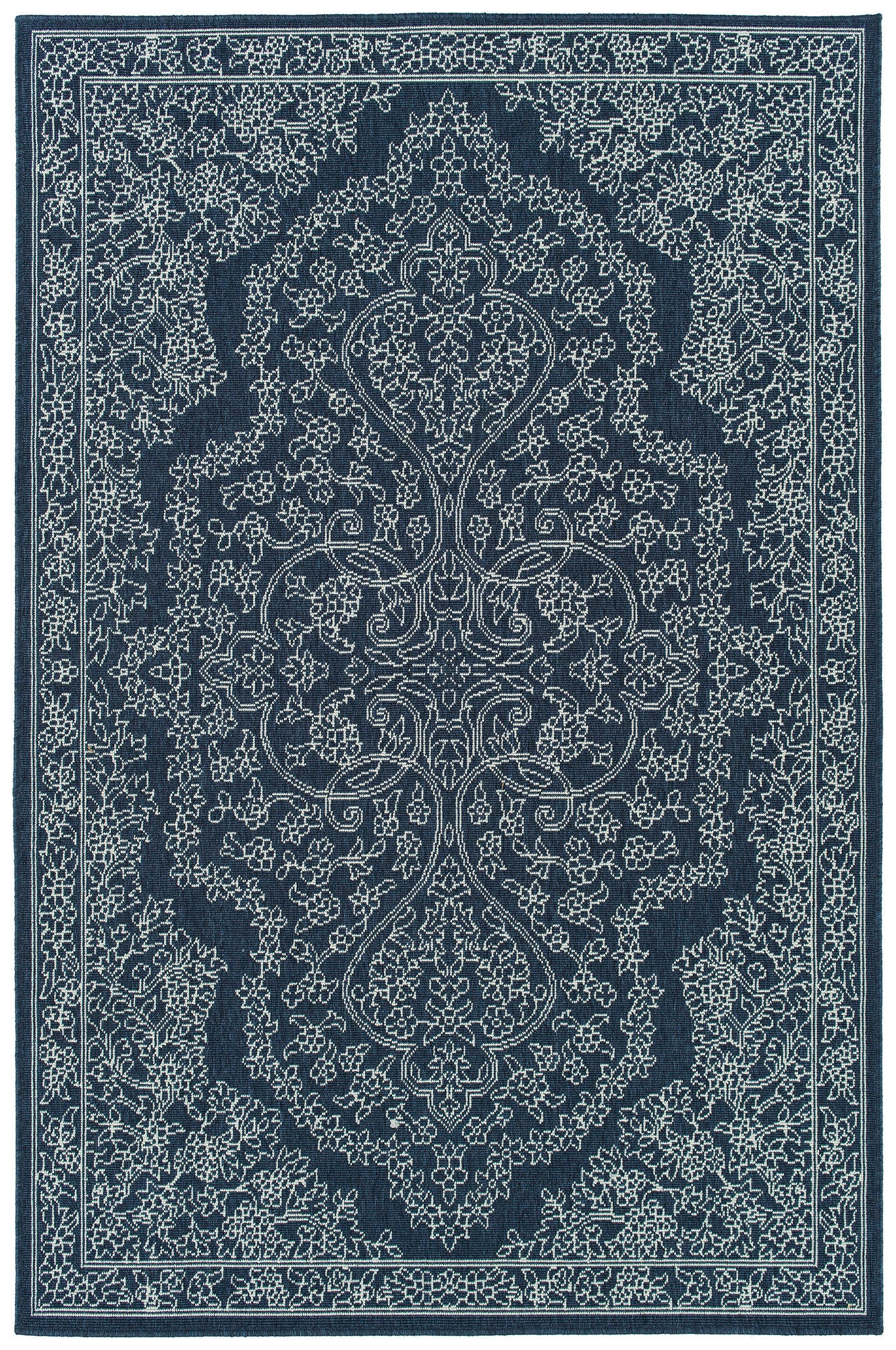 Kaleen Sunice Collection SUN12-22 Navy Runner 2'2" x 8'