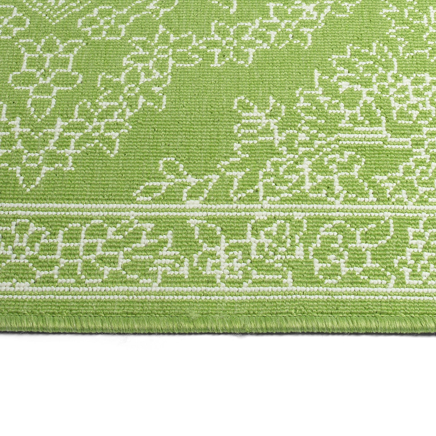 Kaleen Sunice Collection Bright Lime Green Runner 2'2" x 8'