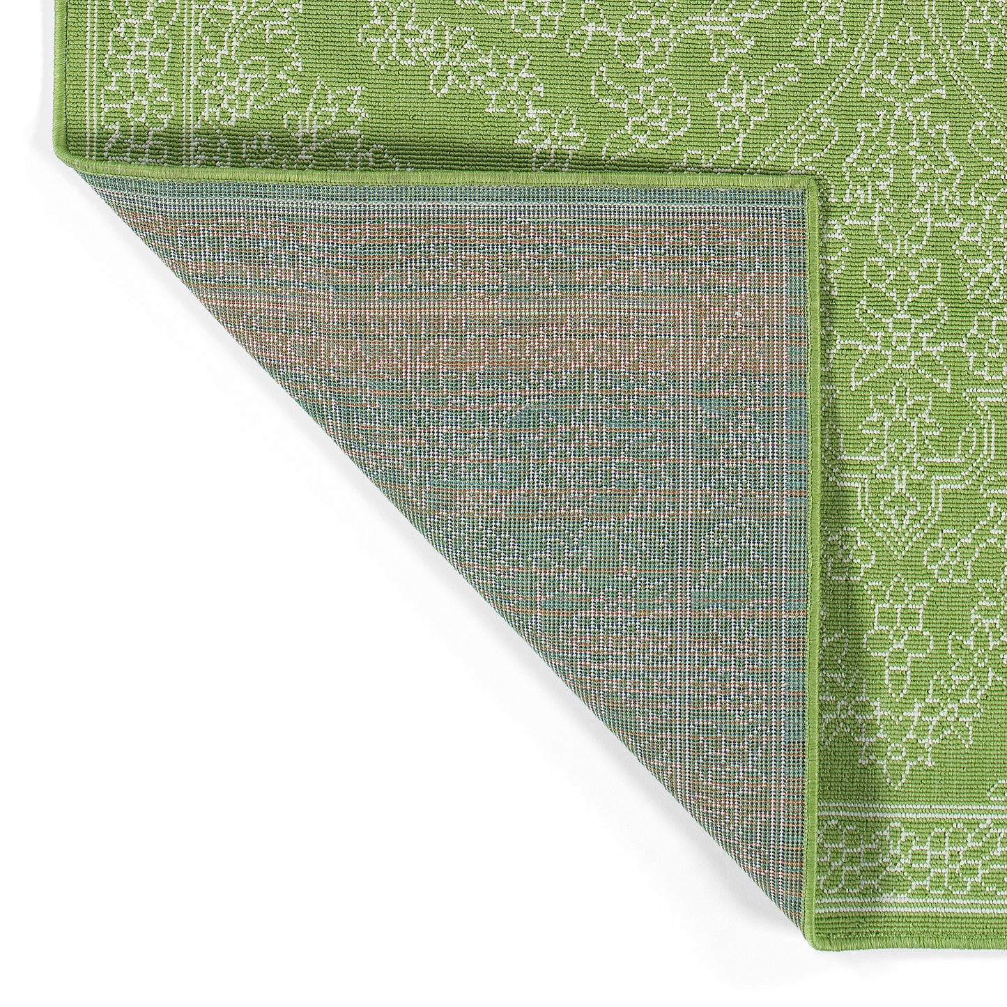 Kaleen Sunice Collection Bright Lime Green Throw Rug 2'5" x 3'9"