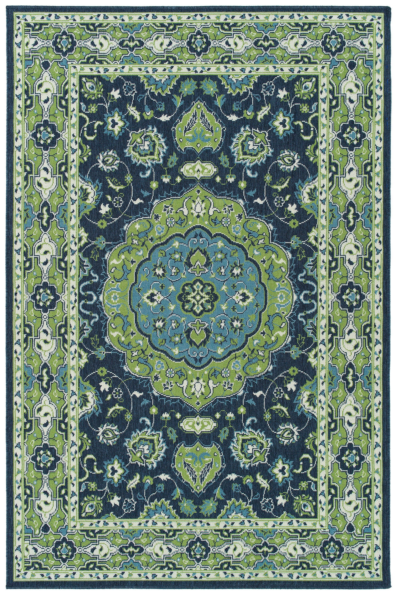 Kaleen Sunice Collection SUN13-22 Navy Throw Rug 1'9" x 3'
