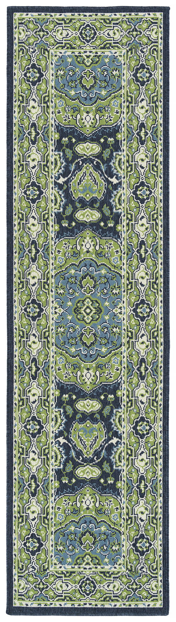 Kaleen Sunice Collection SUN13-22 Navy Throw Rug 1'9" x 3'