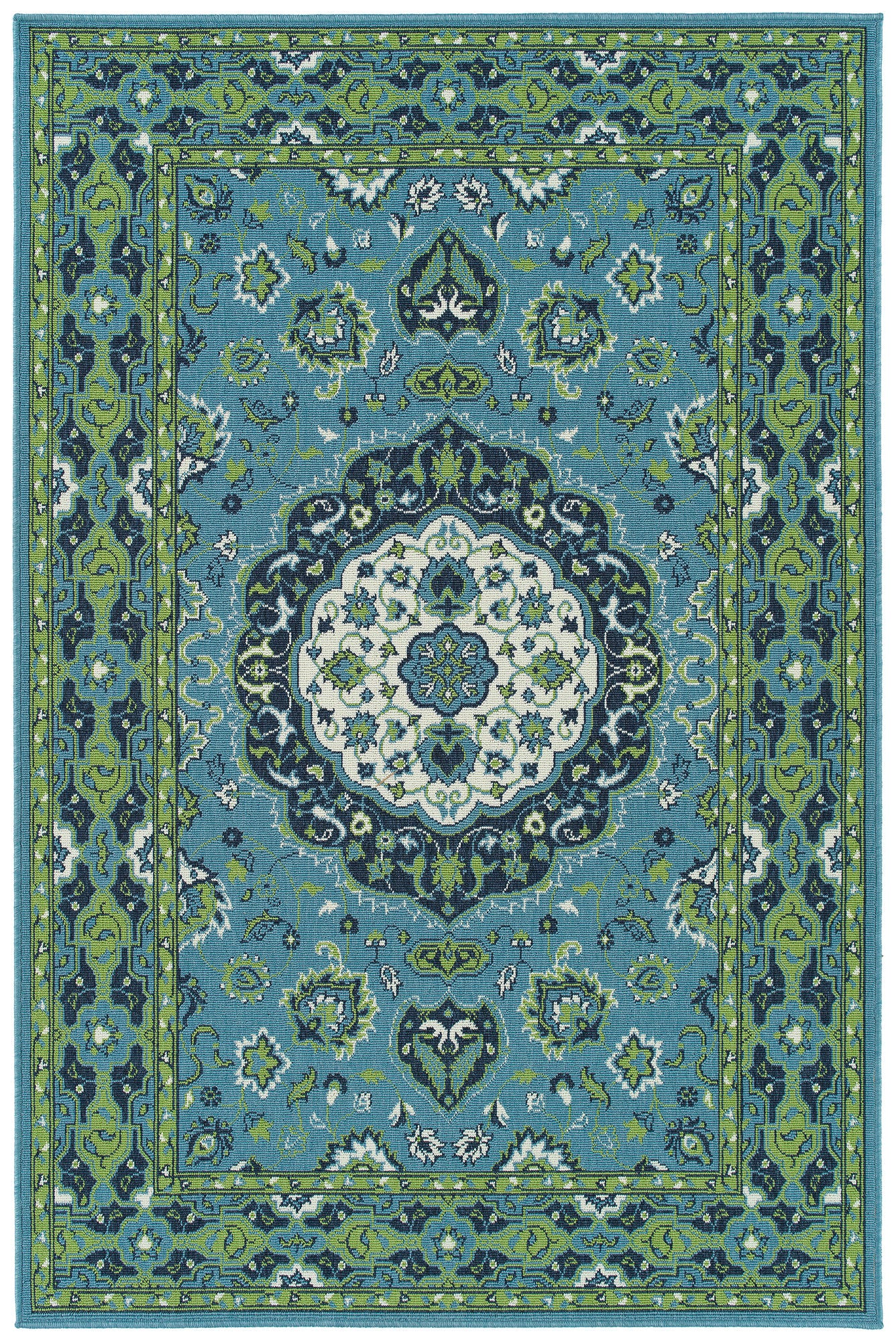 Kaleen Sunice Collection SUN13-79 Light Blue Throw Rug 1'9" x 3'
