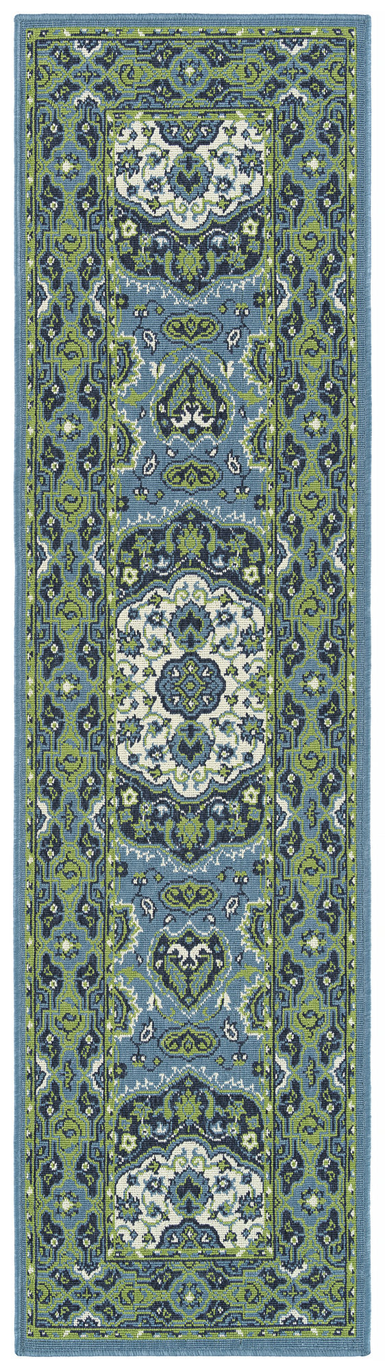Kaleen Sunice Collection SUN13-79 Light Blue Throw Rug 1'9" x 3'