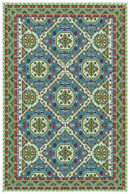 Kaleen Sunice Collection SUN14-79 Light Blue Area Rug 3'6" x 5'6"