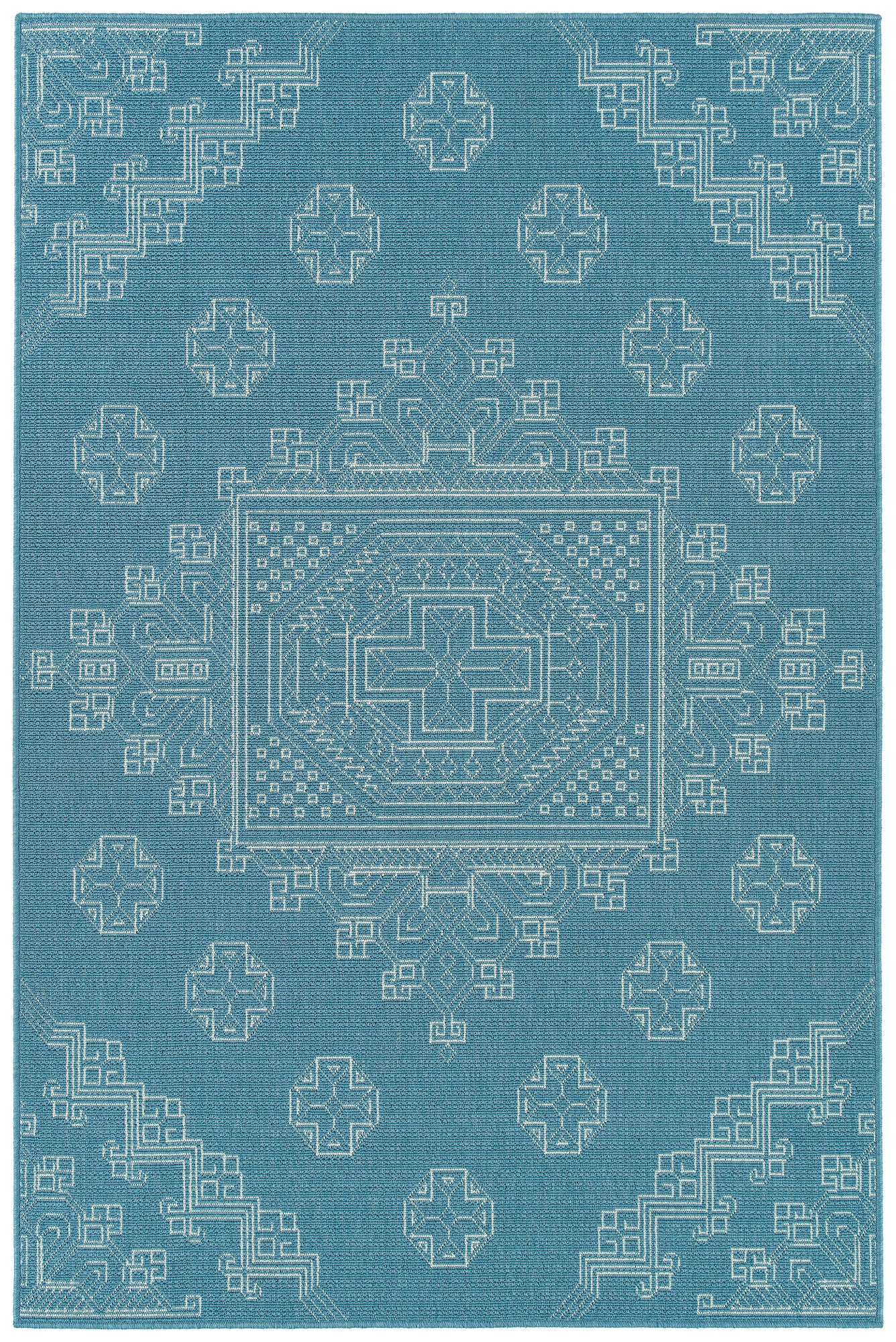Kaleen Sunice Collection SUN15-79 Light Blue Throw Rug 2'5" x 3'9"