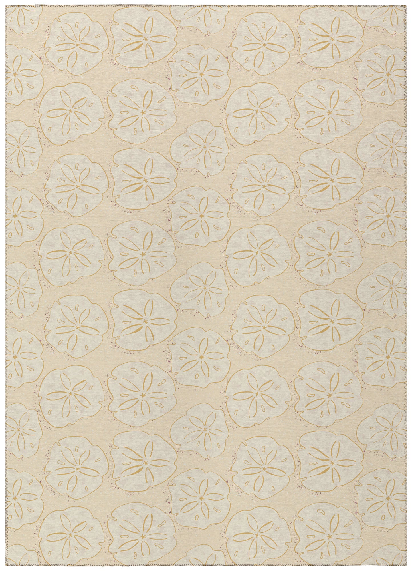 Indoor/Outdoor Seabreeze SZ10 Ivory Washable 5' x 7'6" Rug